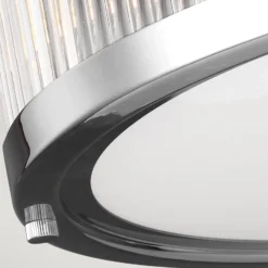 LED-Deckenleuchte Paulson IP44 chrom Ø 38,1 cm