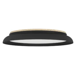 LED-Deckenleuchte Penjamo Ø 46,5cm, schwarz