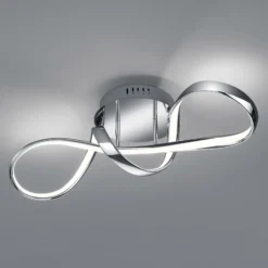 LED-Deckenleuchte Perugia mit Switch-Dimmer, chrom