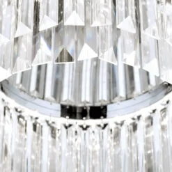 LED-Deckenleuchte Prism, chrom, Ø 55 cm