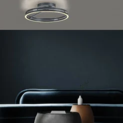 LED-Deckenleuchte PURE Loop, mystic grey, Ø 60 cm, CCT