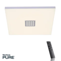LED-Deckenleuchte PURE Neo, 45 cm, alu, CCT, Fernbedienung