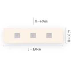 LED-Deckenleuchte PURE Neo, 120 cm, alu, CCT, Fernbedienung