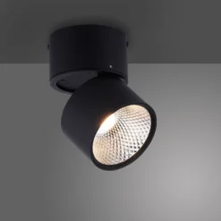 LED-Deckenleuchte PURE Nola, einflammig, schwarz