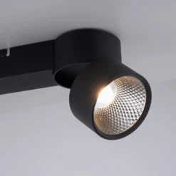 LED-Deckenleuchte PURE Nola, zweiflammig, schwarz