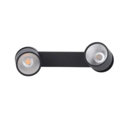 LED-Deckenleuchte PURE Nola, zweiflammig, schwarz