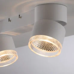 LED-Deckenleuchte PURE Nola, zweiflammig, weiß