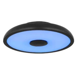 LED-Deckenleuchte Raffy Lautsprecher RGBW schwarz