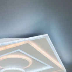 LED-Deckenleuchte Ratio, dimmbar, zwei Kreise
