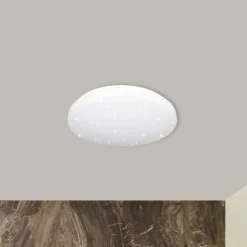 LED-Deckenleuchte Reva Star, Ø 50 cm, weiß, Kunststoff