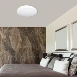 LED-Deckenleuchte Reva Star, Ø 50 cm, weiß, Kunststoff