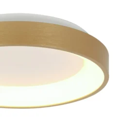LED-Deckenleuchte Ringlede, gold, Höhe 6 cm, Ø 28 cm