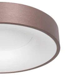 LED-Deckenleuchte Ringlede, 2.700 K, Ø 48 cm, bronze, Metall