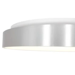 LED-Deckenleuchte Ringlede, 2.700 K, Ø 30 cm, silber, Metall