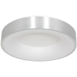 LED-Deckenleuchte Ringlede, 2.700 K, Ø 48 cm, silber, Metall