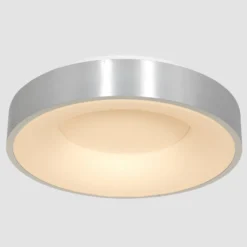 LED-Deckenleuchte Ringlede, 2.700 K, Ø 48 cm, silber, Metall