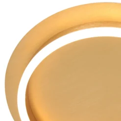 LED-Deckenleuchte Ringlux, goldfarben, Ø 32 cm, Metall