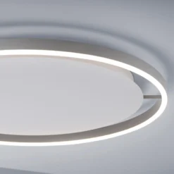 LED-Deckenleuchte Ritus, Ø 58,5cm, aluminium