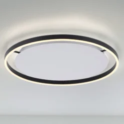 LED-Deckenleuchte Ritus, Ø 58,5cm, anthrazit