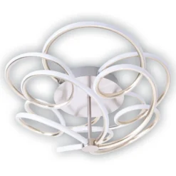 LED-Deckenleuchte Rizado, step-dim, nickel satin