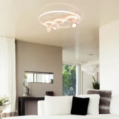 LED-Deckenleuchte Ronda, weiß, dreiflammig