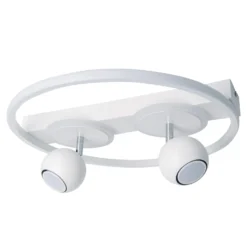 LED-Deckenleuchte Ronda, weiß, zweiflammig