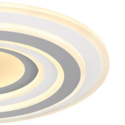 LED-Deckenleuchte Sabatino, Ø 48 cm, weiß/grau, CCT