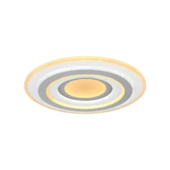LED-Deckenleuchte Sabatino, Ø 48 cm, weiß/grau, CCT