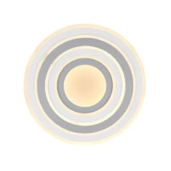 LED-Deckenleuchte Sabatino, Ø 48 cm, weiß/grau, CCT
