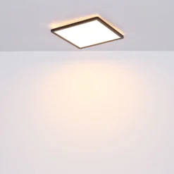 LED-Deckenleuchte Sapana, eckig, dimmbar, schwarz