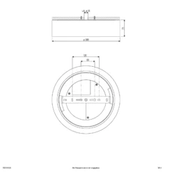 LED-Deckenleuchte Sauro, Ø 30 cm, silber