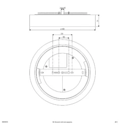 LED-Deckenleuchte Sauro, Ø 40 cm, weiß