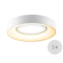 LED-Deckenleuchte Sauro, Ø 40 cm, weiß