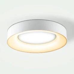 LED-Deckenleuchte Sauro, Ø 40 cm, weiß