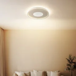 LED-Deckenleuchte Shirley, sandfarben, Ø 51 cm, CCT, dimmbar