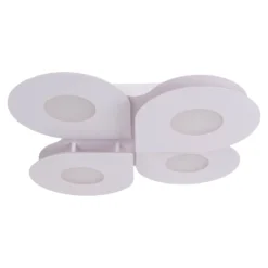 LED-Deckenleuchte Smilla, weiß, Metall, 50x50 cm, CCT Remote