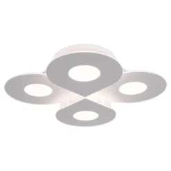 LED-Deckenleuchte Smilla, weiß, Metall, 50x50 cm, CCT Remote