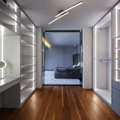 LED-Deckenleuchte Snore, 2-fl., schwarz, Metall, 3.000 K