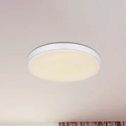 LED-Deckenleuchte Sonny, silber, CCT, Ø 50,5 cm