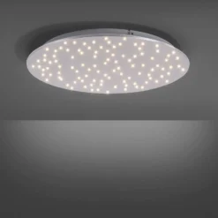 LED-Deckenleuchte Sparkle CCT dim stahl Ø 48cm