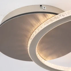 LED-Deckenleuchte Specs, cremefarben Länge 45 cm Eisen/Acryl