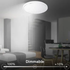 LED-Deckenleuchte Star, weiß, Sternendekor, CCT, dimmbar