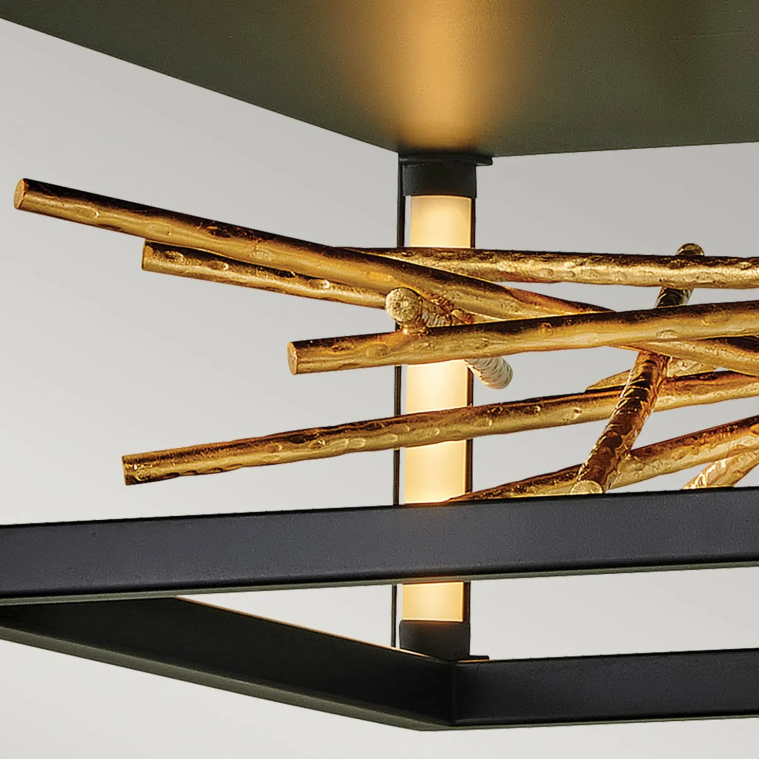 LED-Deckenleuchte Styx, schwarz, 3.000 K 46 x 22cm