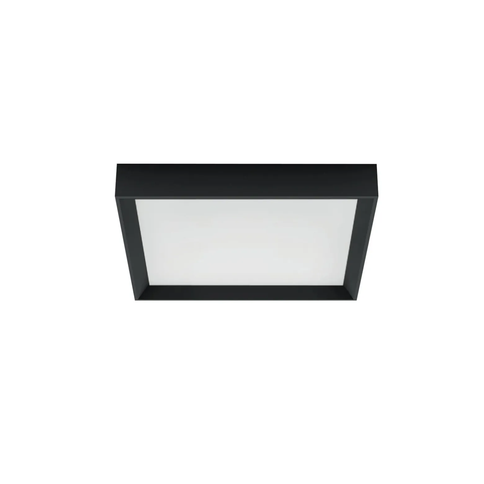 LED-Deckenleuchte Tara Q, 40 x 40 cm, schwarz, 3.000 K, Alu
