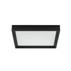 LED-Deckenleuchte Tara Q, 50 x 50 cm, schwarz, 3.000 K, Alu