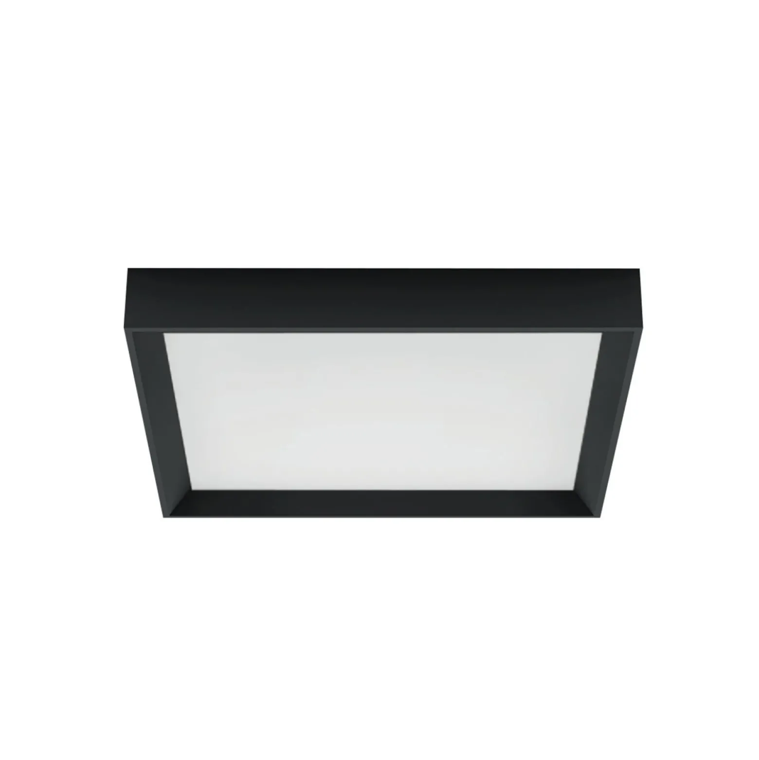 LED-Deckenleuchte Tara Q, 50 x 50 cm, schwarz, 3.000 K, Alu