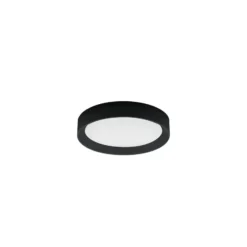 LED-Deckenleuchte Tara R, Ø 31,4 cm, schwarz, Alu, 3.000 K