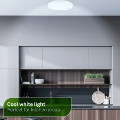 LED-Deckenleuchte Tava A, CCT, Ø 29 cm, weiß, Fernbedienung