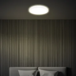 LED-Deckenleuchte Tava, weiß, Ø 24 cm, Kunststoff