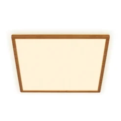 LED-Deckenleuchte Tava Wood, 42 x 42 cm, Kunststoff, 3.000 K